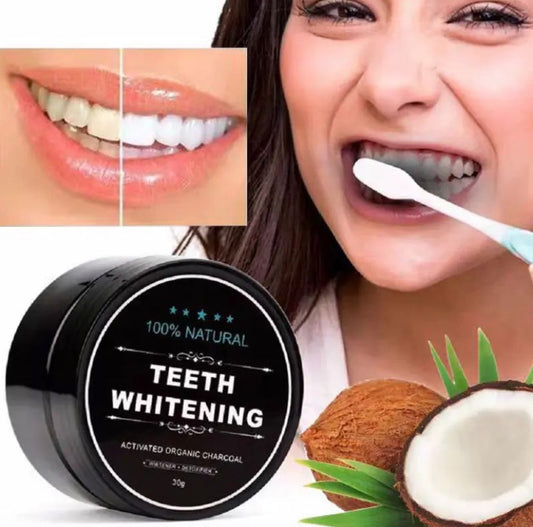 Blanqueador de dientes con carbón activado