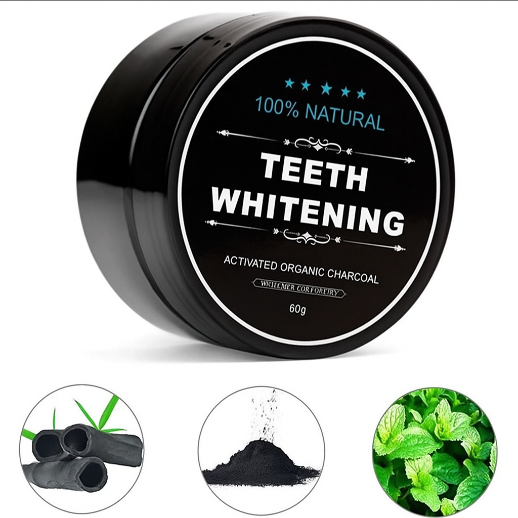 Blanqueador de dientes con carbón activado
